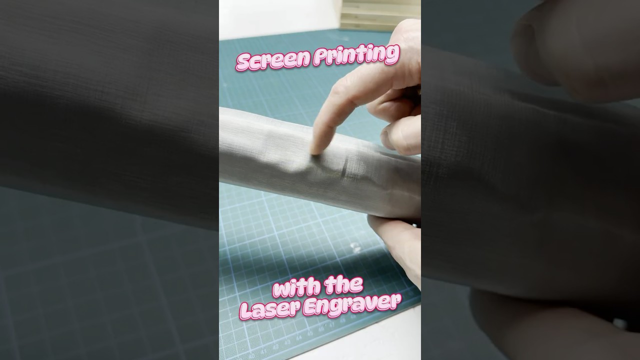 💧 Screen Printing with a laser engraver 