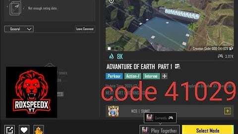 Bgmi wow Parkour map code 41029 |ADVENTURE OF EARTH PART 1 | #bgmi #pubg #pubgmobile 
