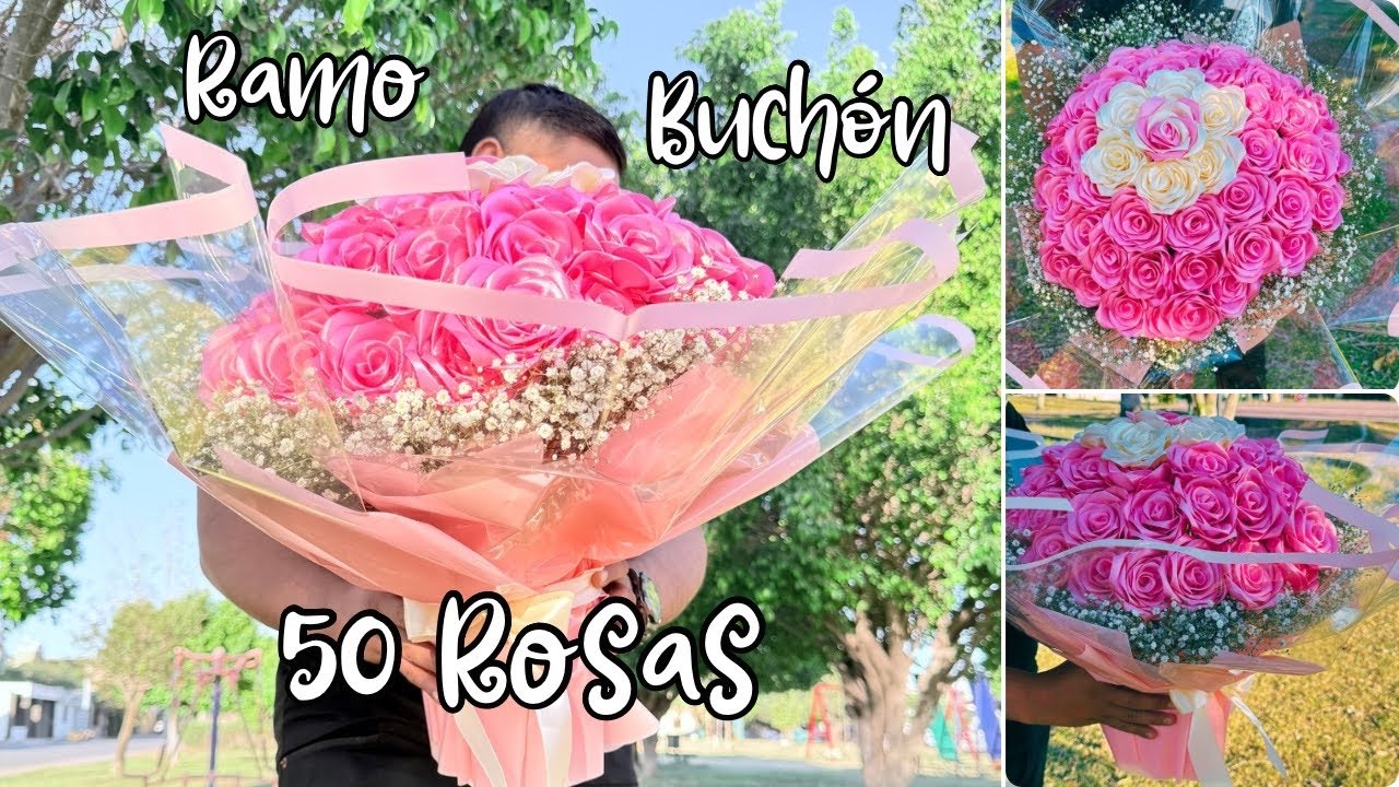 Tutorial | Ramo de 50 Rosas Eternas