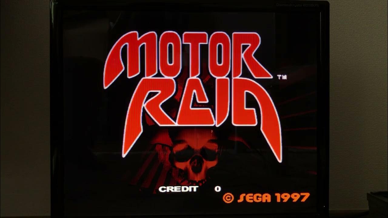 [アーケード基板]モーターレイド MOTOR RAIDの起動からデモ画面 YouTube
