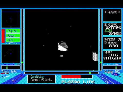 Plazma Line (プラズマライン) (SR version) for the NEC PC-88 - YouTube