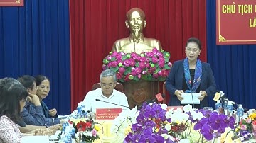 Chủ tịch Quốc hội Nguyễn Thị Kim Ngân làm việc tại Kon Tum