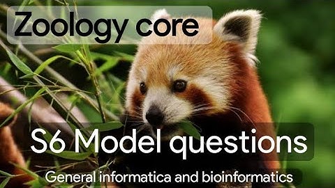 Requested video : | Zoology core | Semester - 6  |