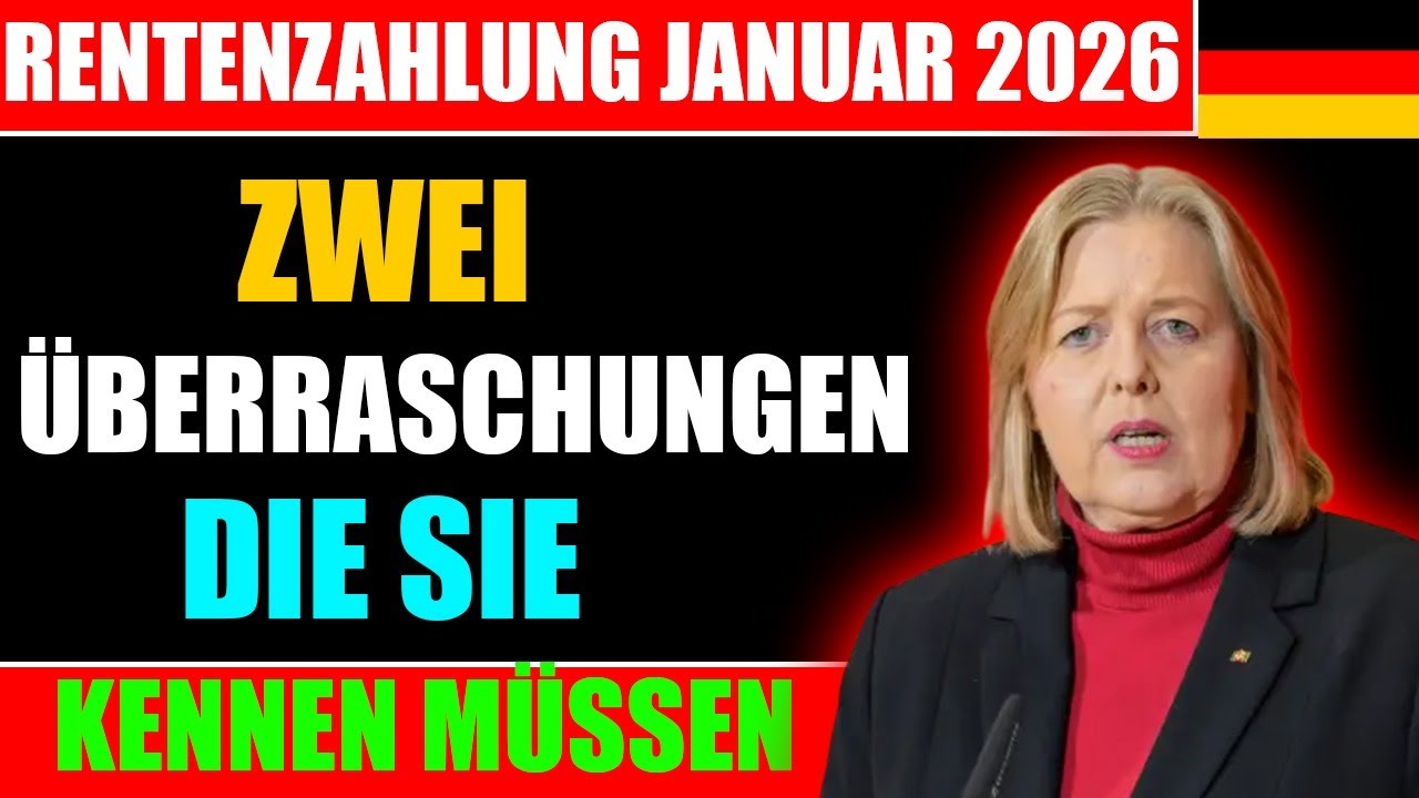 Rente Januar 2026: Das ist NEU für Rentner - das sollten alle wissen