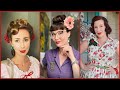 Vintage hairstyles | Pinup hair | Vintage hairstyle ideas | Back to 1990&#39;s hairstyles