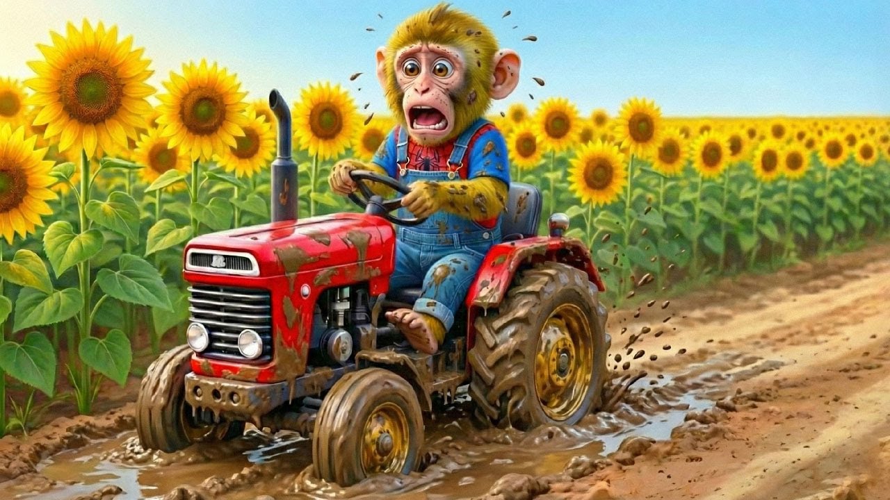 🐵 Monkey & Cat Rescue Mission! Sonic Bike Adventure & Big Fish Surprise