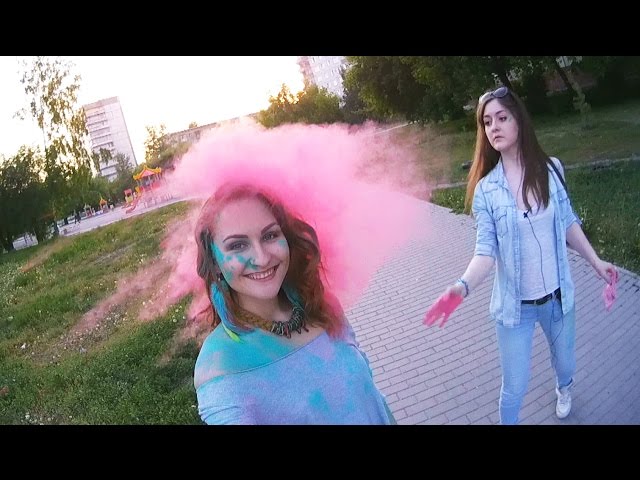 Первый раз снимаю с сухой краской Холи. Ожидание и реальность