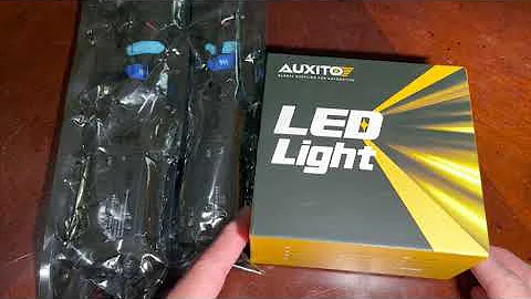 AUXITO New Upgraded H4/9003 LED Bulbs, Ultra Bright, 6000K Xenon White, Halogen Replacement with Fan