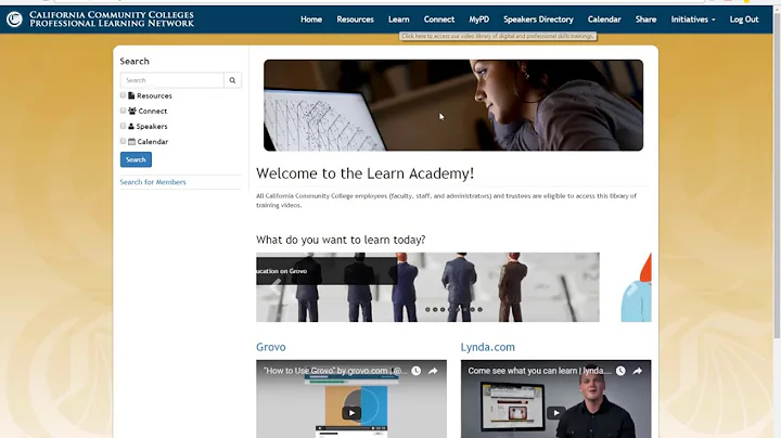 Getting started on Lynda.com via CCC PLN