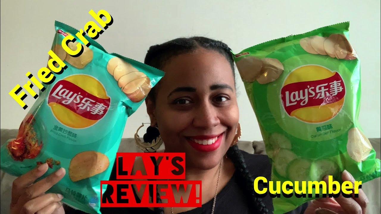 Lay's Cucumber & Lay's Fried Crab Chips! 259 YouTube