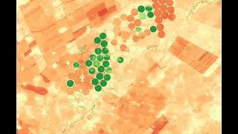 Raster Timeseries Manager (QGIS Plugin) - 30m Enhanced VI for the Brazilian savanna (zoomed in)