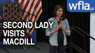 Second Lady Vance visits Tampa's military families