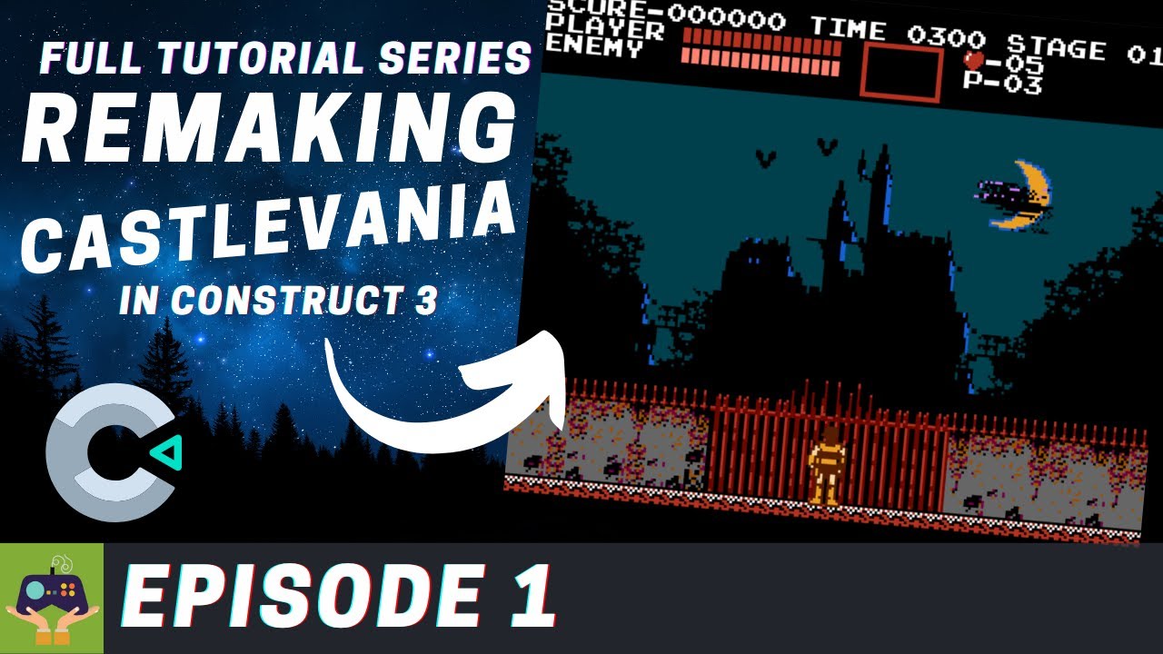 Construct 3 Tutorial - Remake Castlevania Series - YouTube