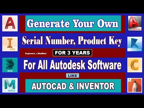 How to Generate Serial No. & Product Key of Any Autodesk Product | Free 3-Year Student License