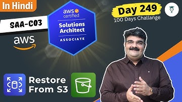 Day 249 AWS RDS ||  Restore Form S3 || AWS Tutorial || Hindi || Bhavesh Atara