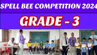 Spell Bee Grade - 3 Spelling Bee Compeion 2024 Bdmehs School
