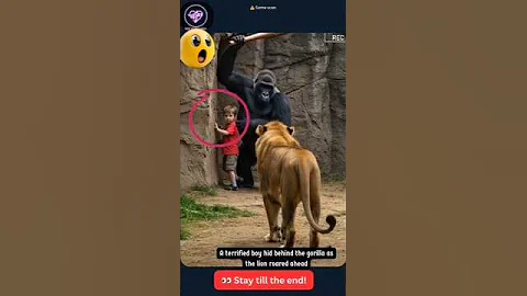 Gorilla Protects A Boy ❤️✨Mashaallah☝️ #respect #shorts #status