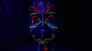 3-D neon bodypaint illuminates dancers