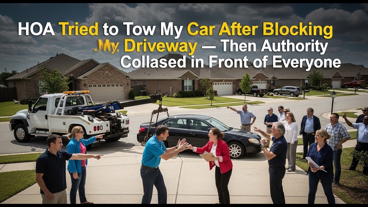 HOA Tried To My Car After Blocking My Driveway Then Their Authority Collapsed in Front of Everyone