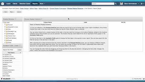Creating Custom Reports in SugarCRM