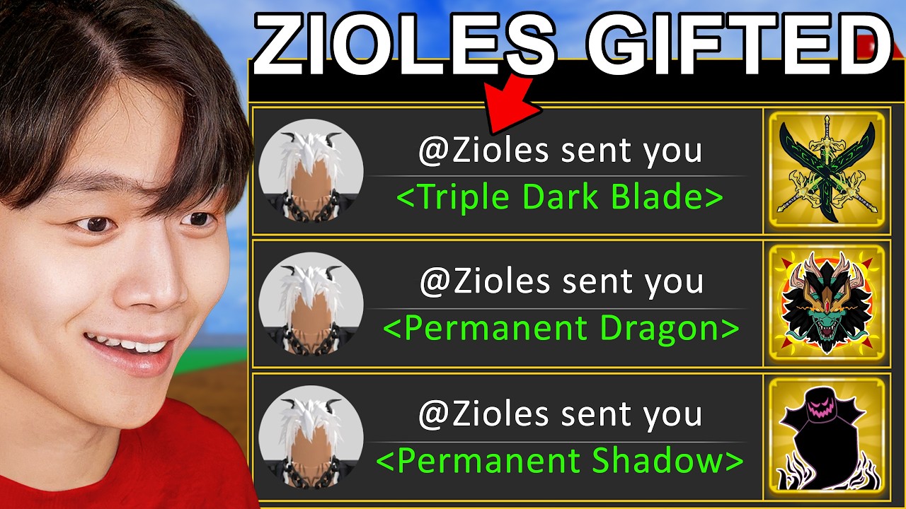 Blox Fruits ADMIN Gifted Me Permanent Fruits