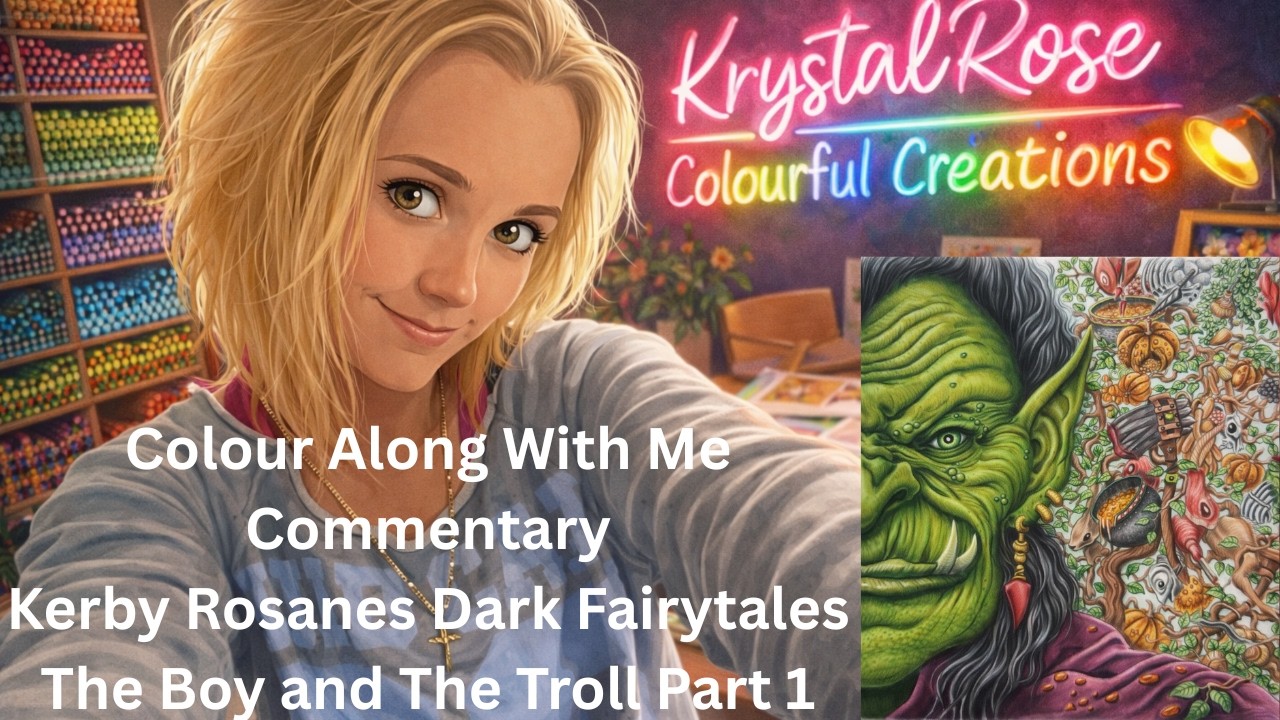 Colour Along With Me, With Commentary, Kerby Rosanes Dark Fairytales, The Boy and The Troll Part 1