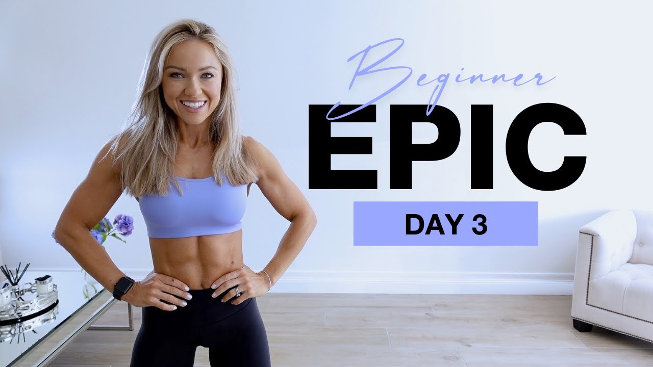 Day 3 of Beginner EPIC  No Equipment Ab & Core Workout 