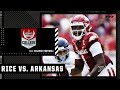 Rice Owls at Arkansas Razorbacks | Full Game Highlights