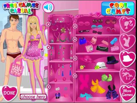 Barbie és Ken öltöztetős játék - YouTube