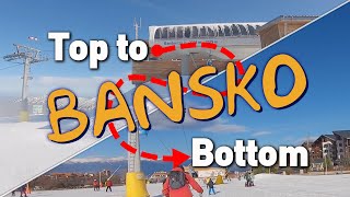 Bansko Top to Bottom (Banderitza - Balkaniada - Kolarski - Ski Road) with GoPro Hero 7 Telemetry