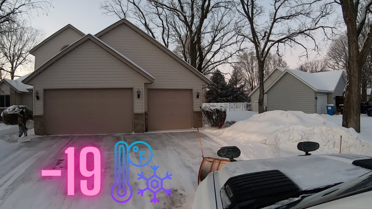 Snow Plowing With The Family Snowplowing Princeton Minnesota YouTube