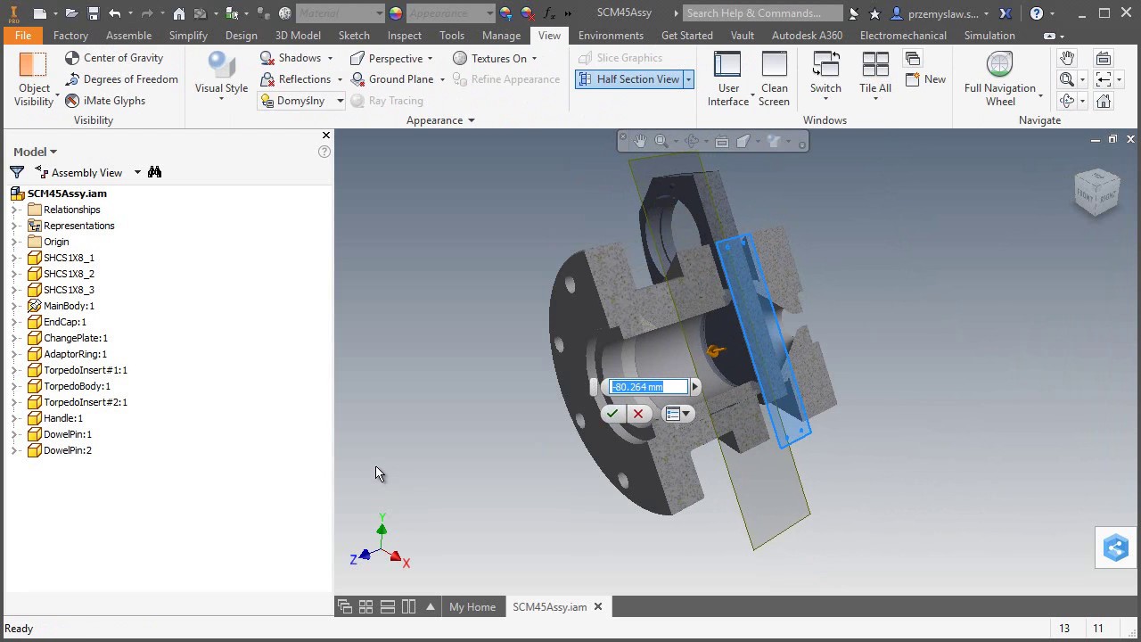 Autodesk Inventor - zmiana bitmapy przekroju - YouTube