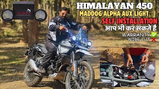 Himalayan 450 accessories Maddog aux light @Rohitcurvevlogs #himalayan450 #maddogfoglights
