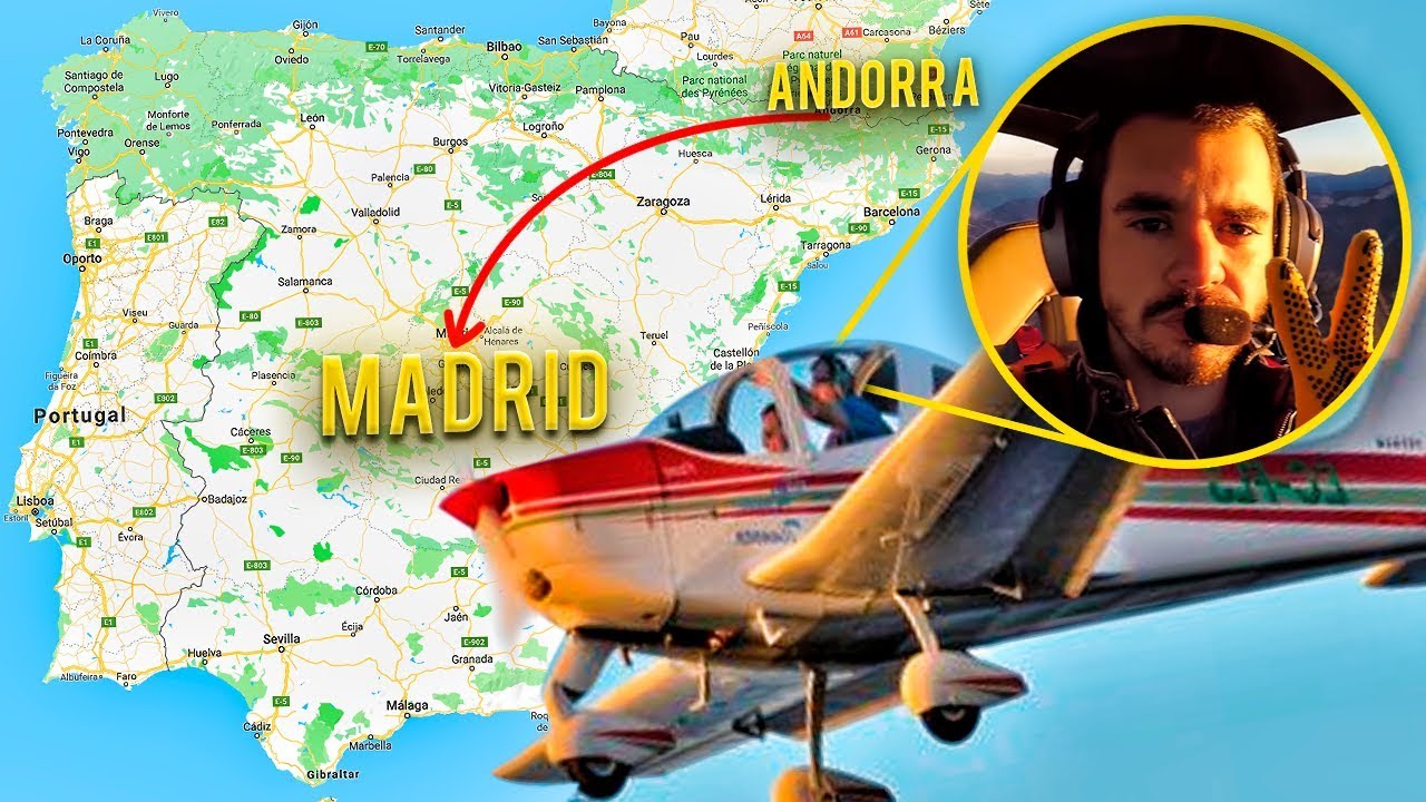 De Andorra a Madrid EN AVIONETA | Me voy A CONOCER A ROPEBU!!  | el andorrano