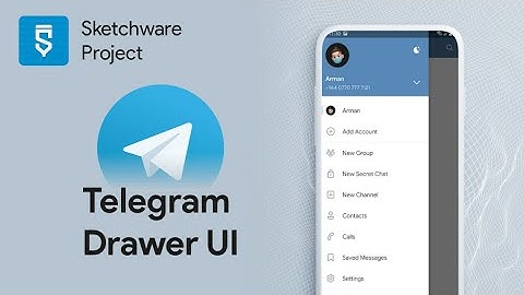 Telegram Drawer UI - Sketchware