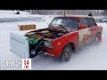 Taking our twin-engine (2.7 liter inline-8) Lada out for the first time