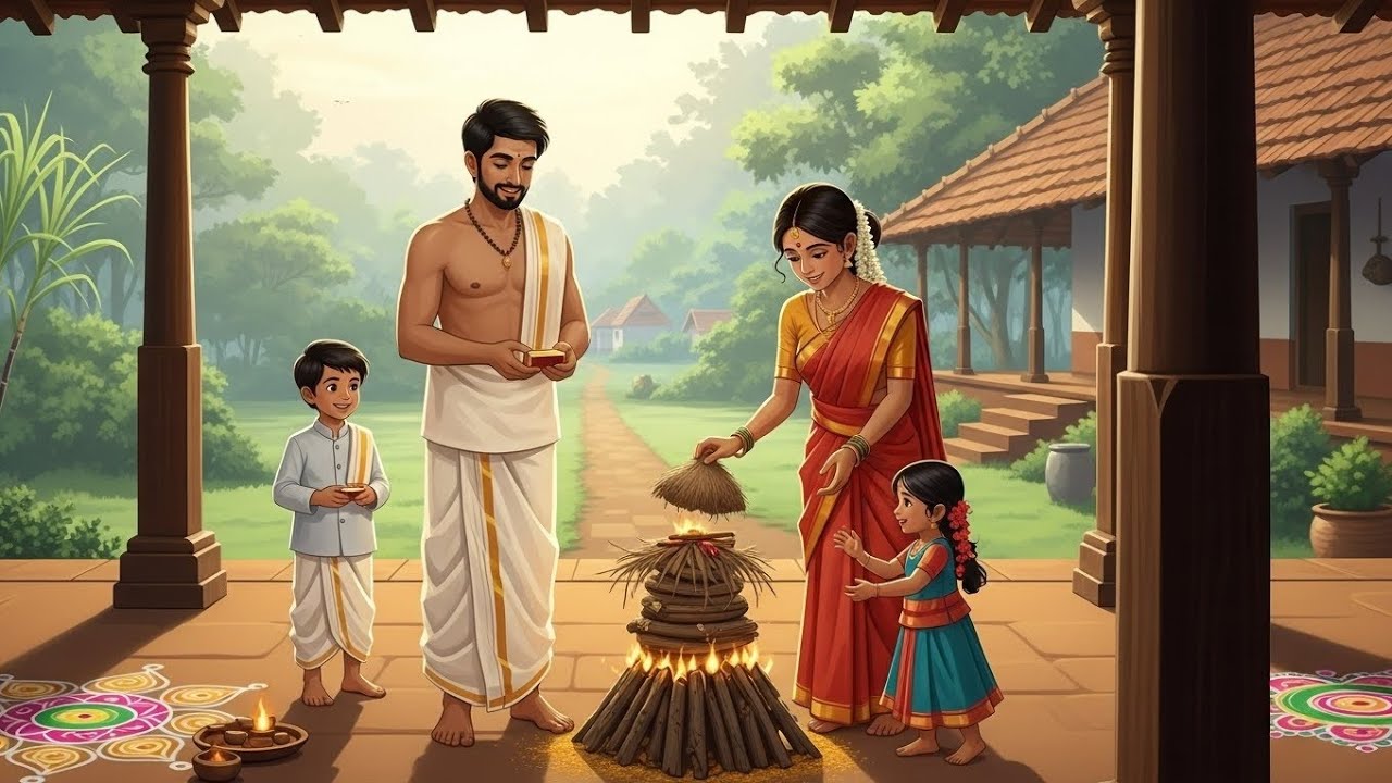 🌾 Bhogi Festival Celebration | Family Traditions & Blessings
