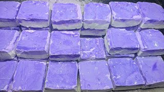 Pastry Purple + White Extra Soft gymchalk fluffy+buttery & crispy | oddly satisfying | ASMR screenshot 3