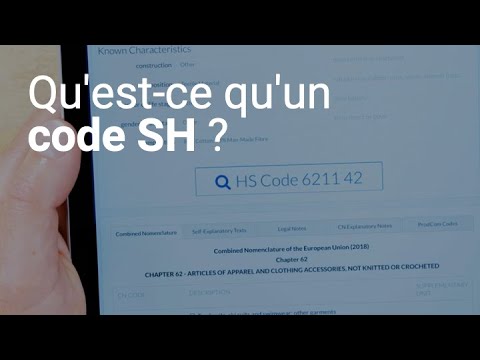 Qu'est-ce qu'un code SH ?