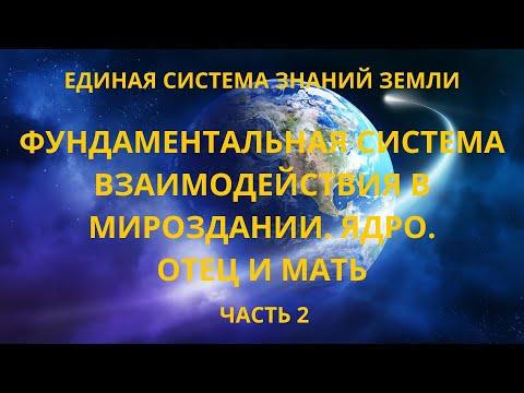 Фундаментальная система взаимодействия в Мироздании. Ядро. Отец и Мать.