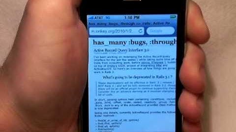 Finding needle in a haystack with the Find In Page app for iPhone (first example)