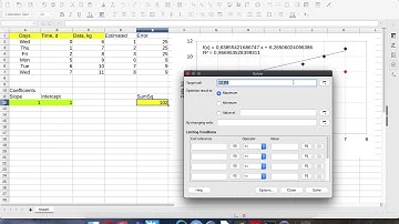 [EN] LibreOffice tips and tricks: make trendline using solver