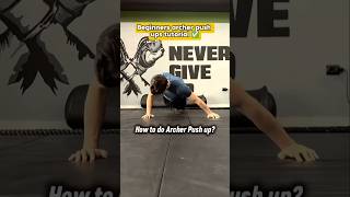 How to do archer push ups tutorial ✅. #fitness #shorts #fypシ