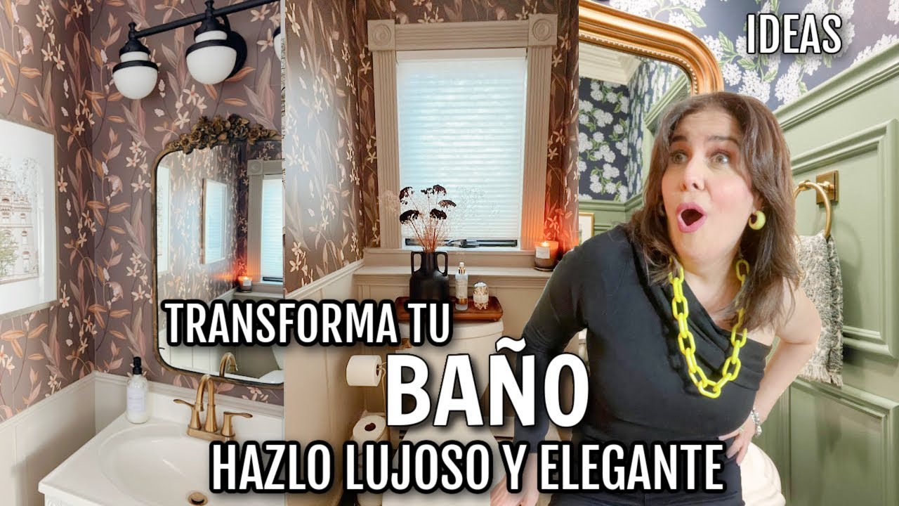 TRANSFORMACIÓN de BAÑO [MUY] pequeño!  DIY-IDEAS  para RENOVARLO 🔨 DECORACIÓN económica y ELEGANTE