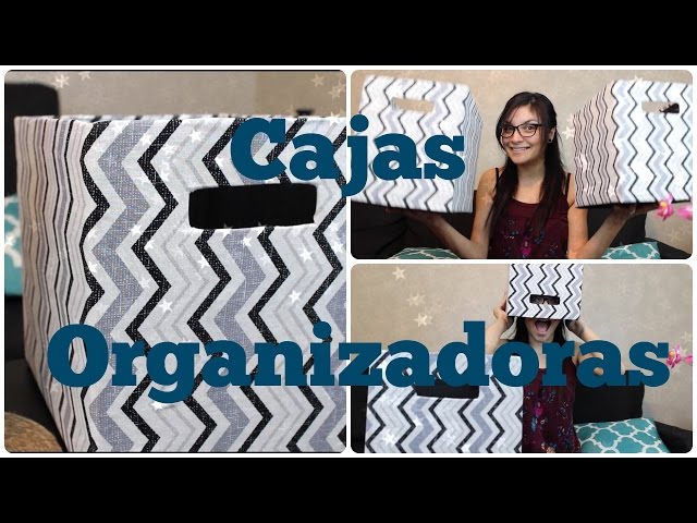 CAJAS ORGANIZADORAS DE TELA Y CARTON DIY! 