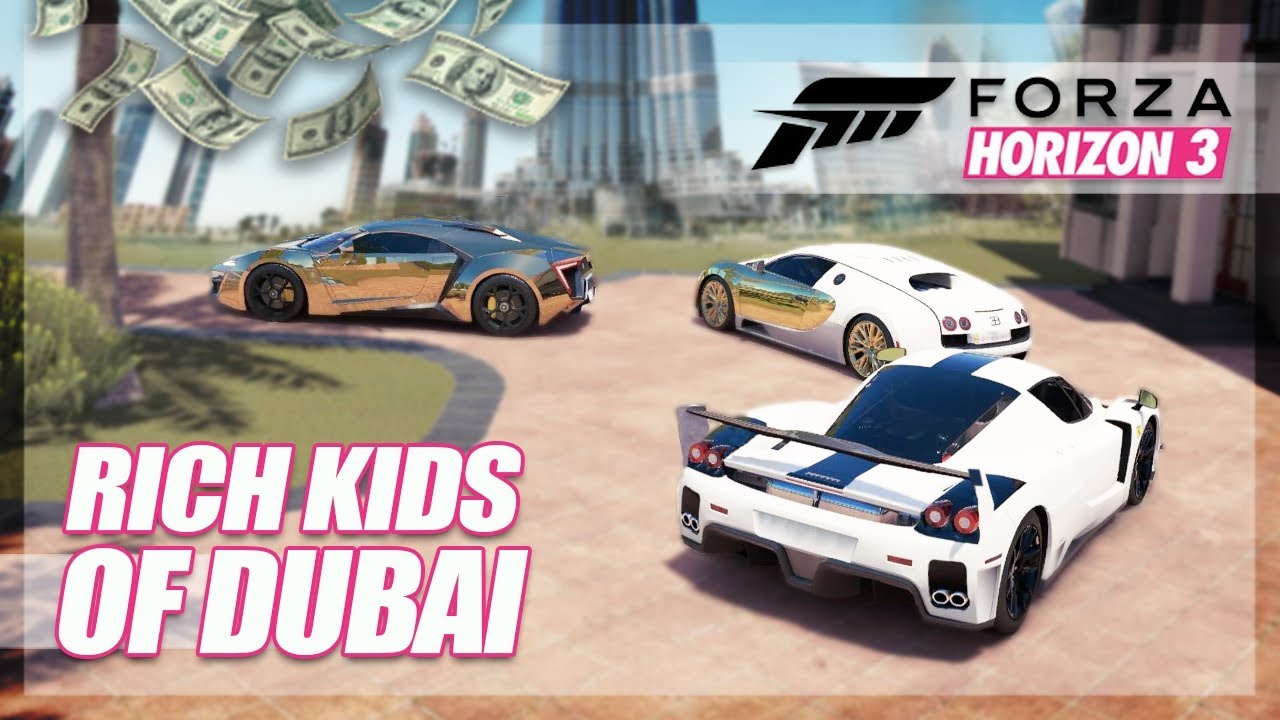 Forza Horizon 3 - Rich Kids of Dubai Challenge! (Cruising, Valet Parking, More) - YouTube