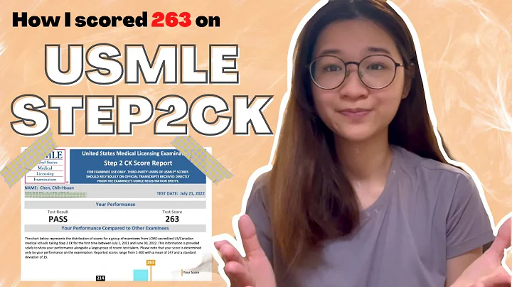 How I scored 263 on USMLE STEP2CK| Julia Chen