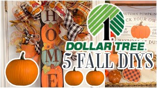 🍁5 DIY Dollar Tree FALL DECOR CRAFTS 🍁Episode 6 \\