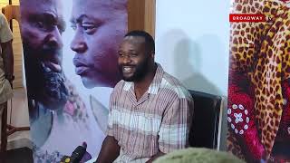 Femi Adebayo Giving Us a Bit of OGUNDIJI During the  JAGUN JAGUN Movie Press Conference