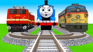 【踏切アニメ】あぶない電車 THOMAS FRIENDS and 2 SMART TRAINS Railroad Crossing Animation #train